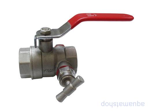 Guľový kohút s vypúšťaním 1/2" FF páka PN20