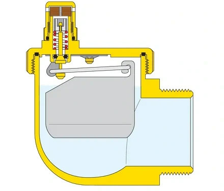 Automatický odvzdušňovač pre radiátory ¾″ Caleffi AERCAL – chrómová mosadz