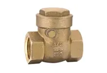 Mosadzná spätná  klapka 5/4" vodorovná