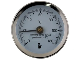 Teplomer príložný bimetalový DN 63, 0-120°C