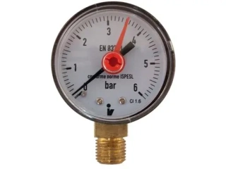 Tlakomer 0- 6bar, DN50, spodný vývod 1/4"