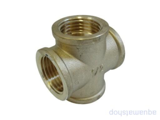 Mosadzný kríž s vnútornými závitmi 1/2"