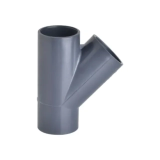 PVC T - kus 63 mm 45°