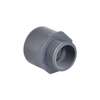 PVC prechod s vonkajším závitom 63 mm x 2"