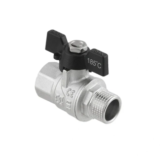 Guľový ventil RAFTEC 3/4" MF – PN40, motýľ