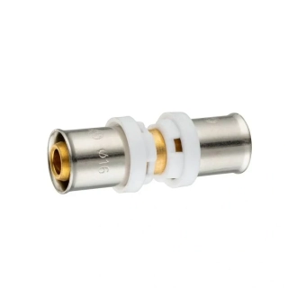 PEX-AL spojka priama 16 × 16 mm – Lisovacia tvarovka (TH)
