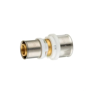 PEX-AL spojka redukovaná 20 × 16 mm – Lisovacia tvarovka (TH)