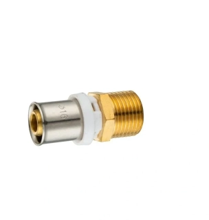 PEX-AL Prechod - vonkajší závit 16 x 1/2" – lisovacia tvarovka (TH)