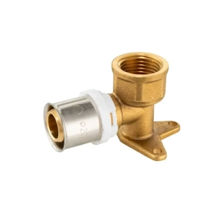 PEX-AL Nástenné koleno - vnútorný závit 16 x 1/2" – lisovacia tvarovka (TH)