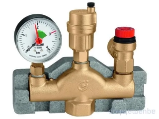 SET - odvzdušňovací ventil, manometer, poisťovací ventil 1" 3bar